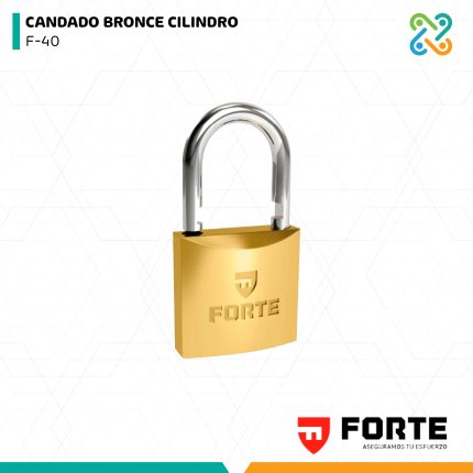 CANDADO BRONCE CILINDRO F-40 FORTE