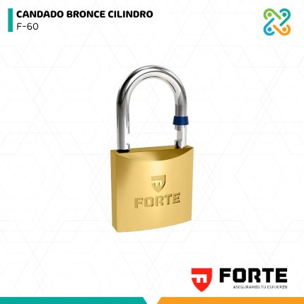 CANDADO BRONCE CILINDRO F-60 FORTE