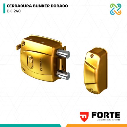 CERRADURA BUNKER DORADO BK-240 FORTE