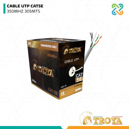 CABLE UTP CAT5E 350MHZ 305MTS TROYA