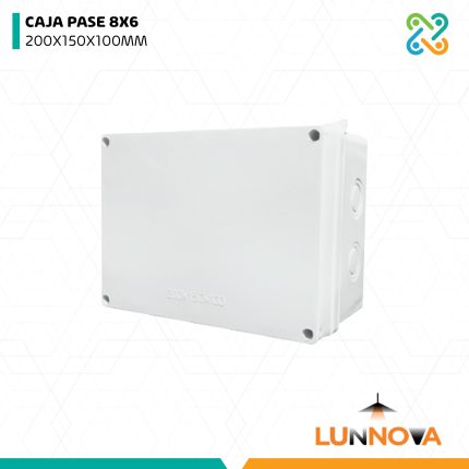 CAJA PASE 8X6 200X150X100MM LUNNOVA