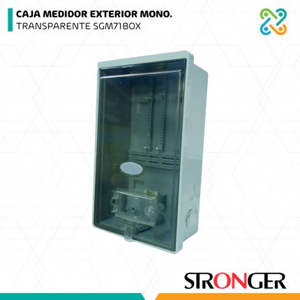 CAJA MEDIDOR EXTERIOR MONOFASICO TRANSPARENTE SGM71BOX STRONGER