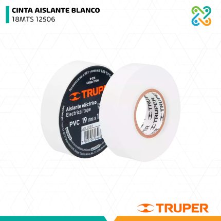 CINTA AISLANTE BLANCO 18MTS 12506 TRUPER