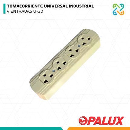 TOMACORRIENTE UNIVERSAL INDUSTRIAL 4 ENTRADAS U-30 OPALUX