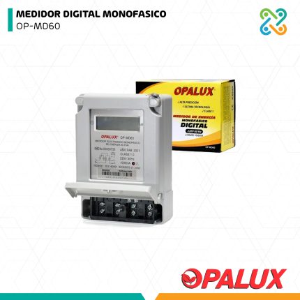 MEDIDOR DIGITAL MONOFASICO OP-MD60 OPALUX
