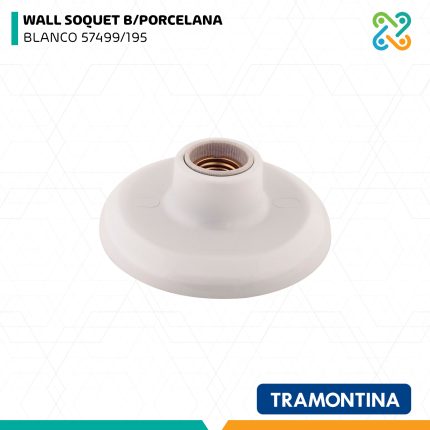 WALL SOQUET B/PORCELANA BLANCO 57499/195 TRAMONTINA
