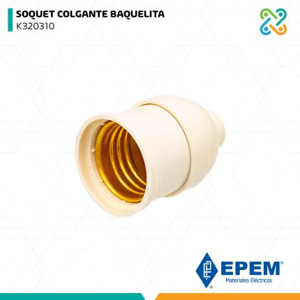 SOQUET COLGANTE BAQUELITA K320310 EPEM