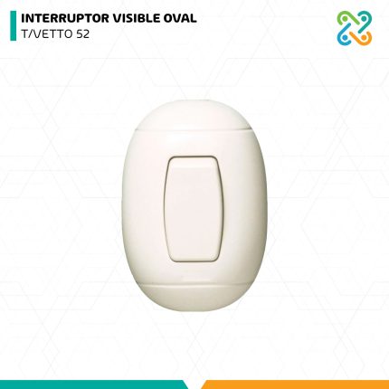 INTERRUPTOR VISIBLE OVAL T/VETTO 52 IMPORTADO