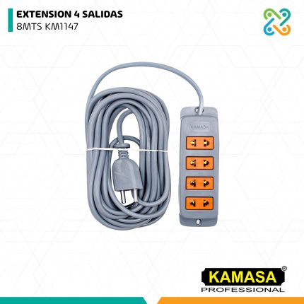 EXTENSION 4 SALIDAS 8MTS KM1147 KAMASA