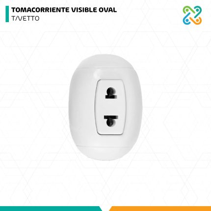 TOMACORRIENTE VISIBLE OVAL T/VETTO IMPORTADO