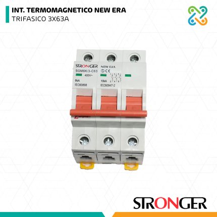 INT. TERMOMAGNETICO NEW ERA TRIFASICO 3X63A STRONGER