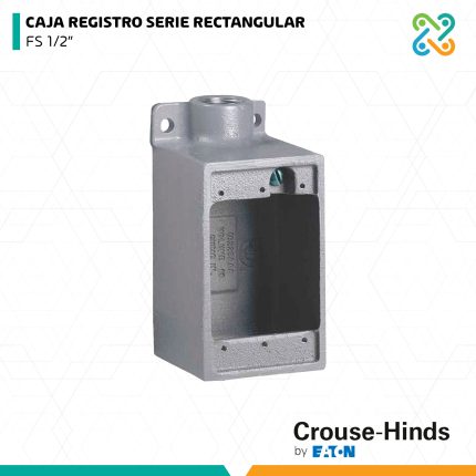 CAJA REGISTRO SERIE RECTANGULAR FS 1/2" CROUSE HINDS