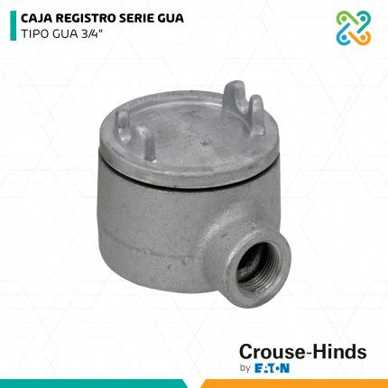 CAJA REGISTRO SERIE GUA TIPO GUA 3/4" CROUSE HINDS