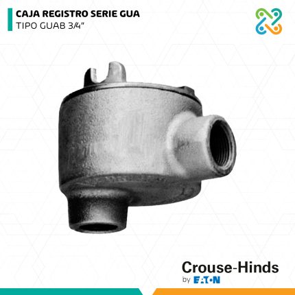 CAJA REGISTRO SERIE GUA TIPO GUAB 3/4" CROUSE HINDS