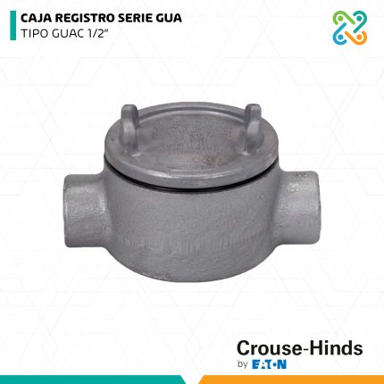 CAJA REGISTRO SERIE GUA TIPO GUAC 1/2" CROUSE HINDS
