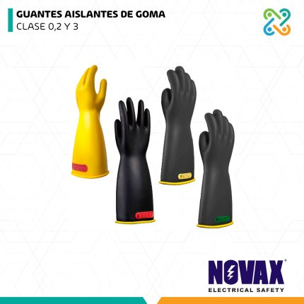 GUANTES AISLANTES DE GOMA CLASE 0,2 Y 3 NOVAX