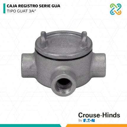 CAJA REGISTRO SERIE GUA TIPO GUAT 3/4" CROUSE HINDS