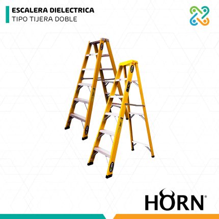 ESCALERA DIELECTRICA TIPO TIJERA DOBLE HORN