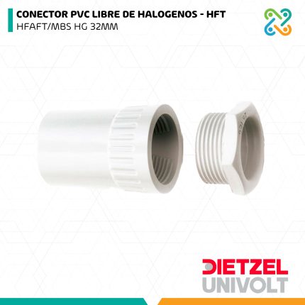 CONECTOR PVC LIBRE DE HALOGENOS - HFT HFAFT/MBS HG 32MM DIETZEL UNIVOLT