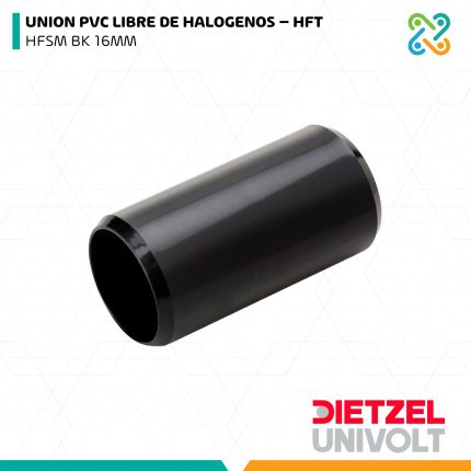 UNION PVC LIBRE DE HALOGENOS – HFT HFSM BK 16MM DIETZEL UNIVOLT