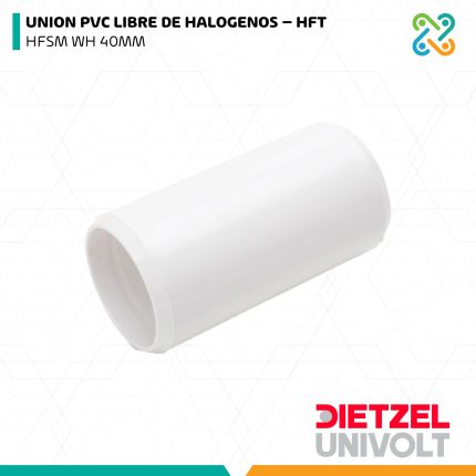 UNION PVC LIBRE DE HALOGENOS – HFT HFSM WH 40MM DIETZEL UNIVOLT
