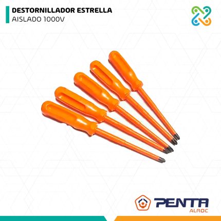DESTORNILLADOR ESTRELLA AISLADO 1000V PENTA ALROC