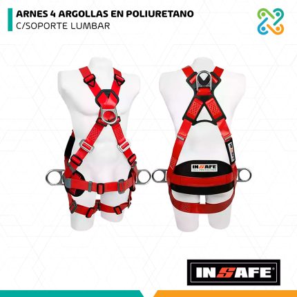 ARNES 4 ARGOLLAS EN POLIURETANO C/SOPORTE LUMBAR INSAFE