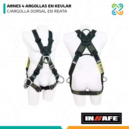 ARNES 4 ARGOLLAS EN KEVLAR C/ARGOLLA DORSAL EN REATA INSAFE