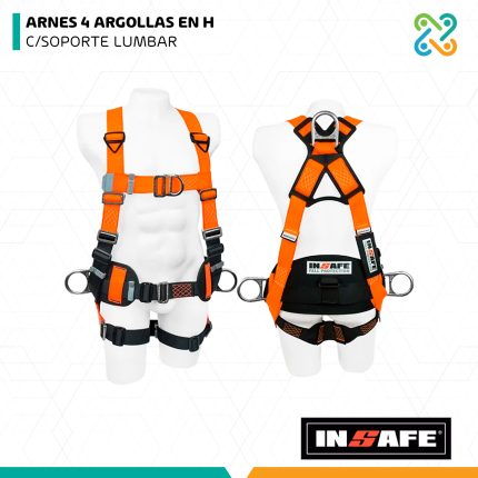 ARNES 4 ARGOLLAS EN H C/SOPORTE LUMBAR INSAFE