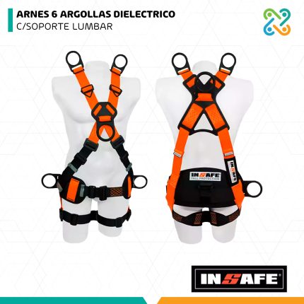 ARNES 6 ARGOLLAS DIELECTRICO C/SOPORTE LUMBAR INSAFE