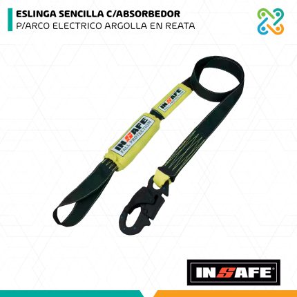 ESLINGA SENCILLA C/ABSORBEDOR P/ARCO ELECTRICO ARGOLLA EN REATA INSAFE