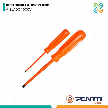 DESTORNILLADOR PLANO AISLADO 1000V PENTA ALROC