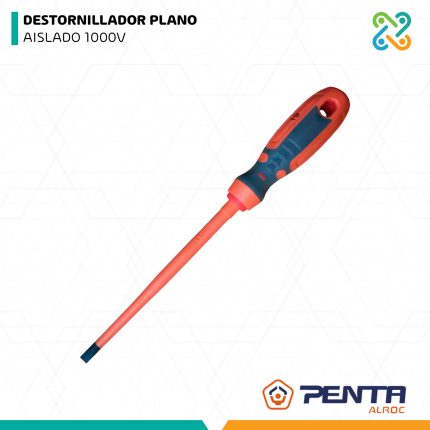 DESTORNILLADOR PLANO AISLADO 1000V PENTA ALROC
