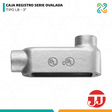 CAJA REGISTRO SERIE OVALADA TIPO LB 3" JJ