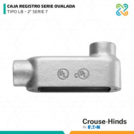 CAJA REGISTRO SERIE OVALADA TIPO LB 2" SERIE 7 CROUSE HINDS