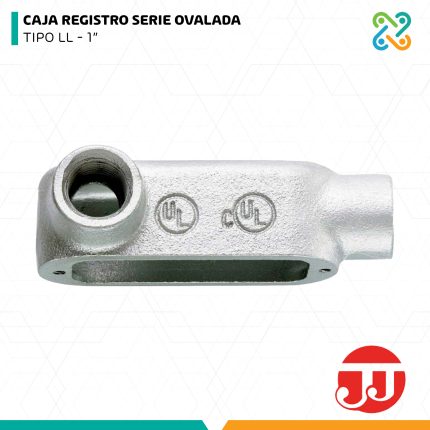 CAJA REGISTRO SERIE OVALADA TIPO LL 1" JJ