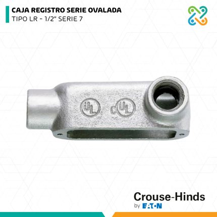 CAJA REGISTRO SERIE OVALADA TIPO LR 1/2" SERIE 7 CROUSE HINDS