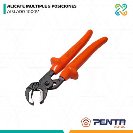 ALICATE MULTIPLE 5 POSICIONES AISLADO 1000V PENTA ALROC