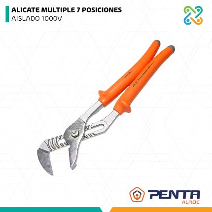 ALICATE MULTIPLE 7 POSICIONES AISLADO 1000V PENTA ALROC