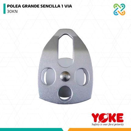 POLEA GRANDE SENCILLA 1 VIA 30KN YOKE