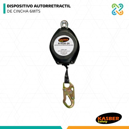 DISPOSITIVO AUTORRETRACTIL DE CINCHA 6MTS KASBER SAFETY