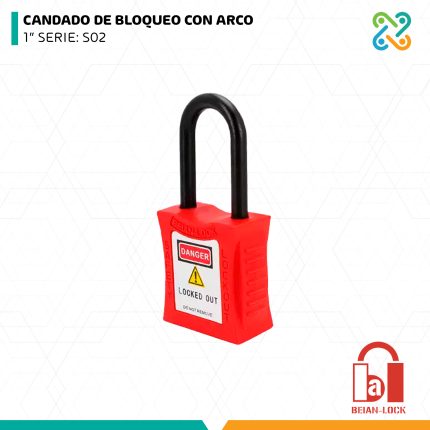 CANDADO DE BLOQUEO CON ARCO 1” SERIE: S02 BEIAN LOCK