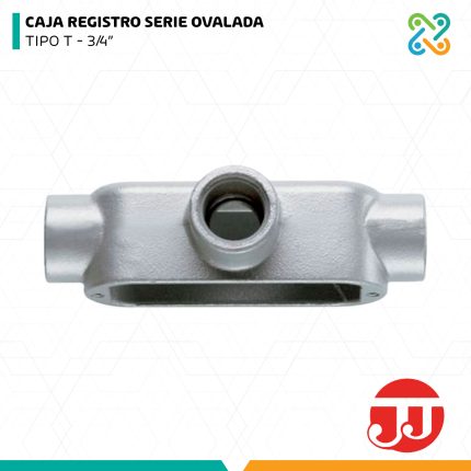 CAJA REGISTRO SERIE OVALADA TIPO T 3/4" JJ