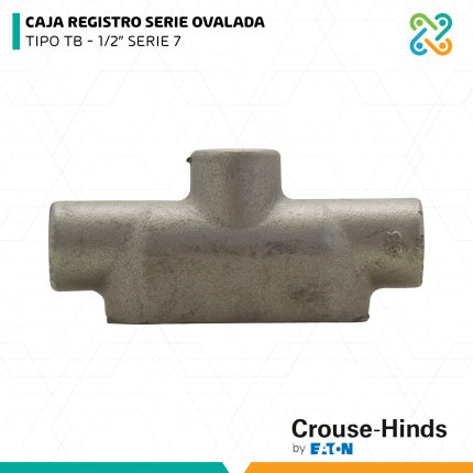 CAJA REGISTRO SERIE OVALADA TIPO TB 1/2" SERIE 7 CROUSE HINDS