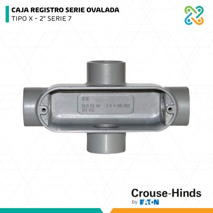 CAJA REGISTRO SERIE OVALADA TIPO X 2" SERIE 7 CROUSE HINDS