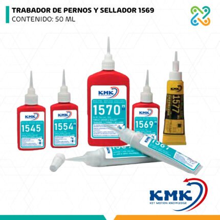 TRABADOR DE PERNOS Y SELLADOR 1569 CONTENIDO: 50 ML KMK