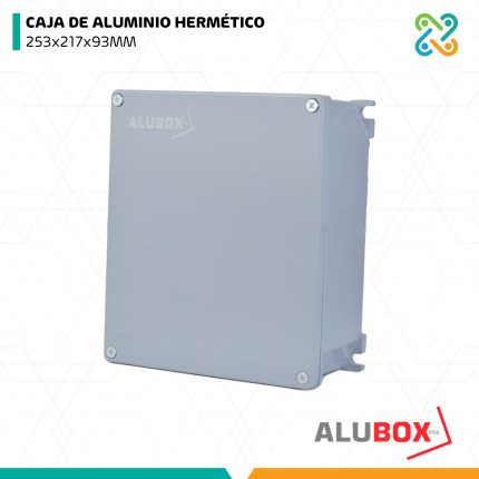 CAJA DE ALUMINIO HERMÉTICO 253x217x93MM ALUBOX