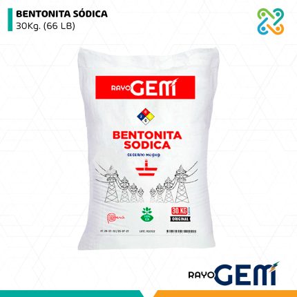 BENTONITA SÓDICA  30Kg. (66 LB) RAYO GEM