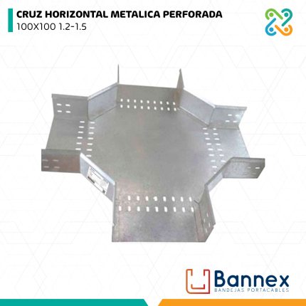 CRUZ HORIZONTAL METALICA PERFORADA 100X100 1.2-1.5 BANNEX