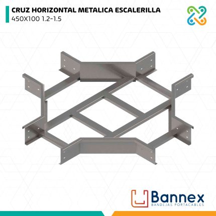CRUZ HORIZONTAL METALICA ESCALERILLA 450X100 1.2-1.5 BANNEX